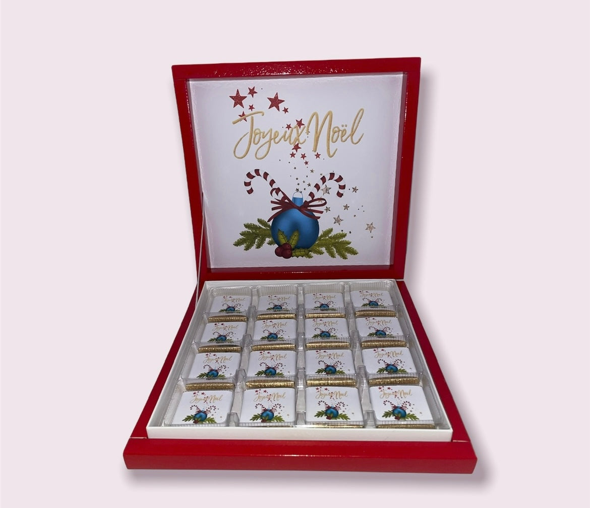 Boîte de chocolats de Noël